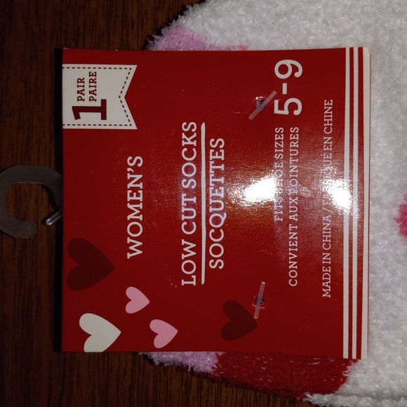 Women's Low Cut Socks (Cupcakes and Hearts Design) - Picture 2 of 3